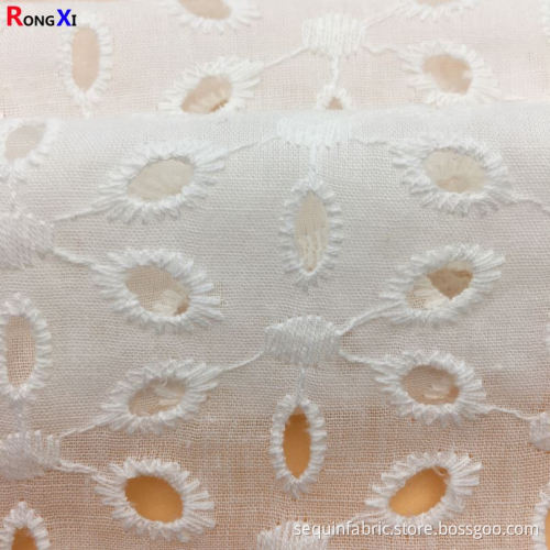Cotton Eyelet Fabric 100% Cotton lace fabric